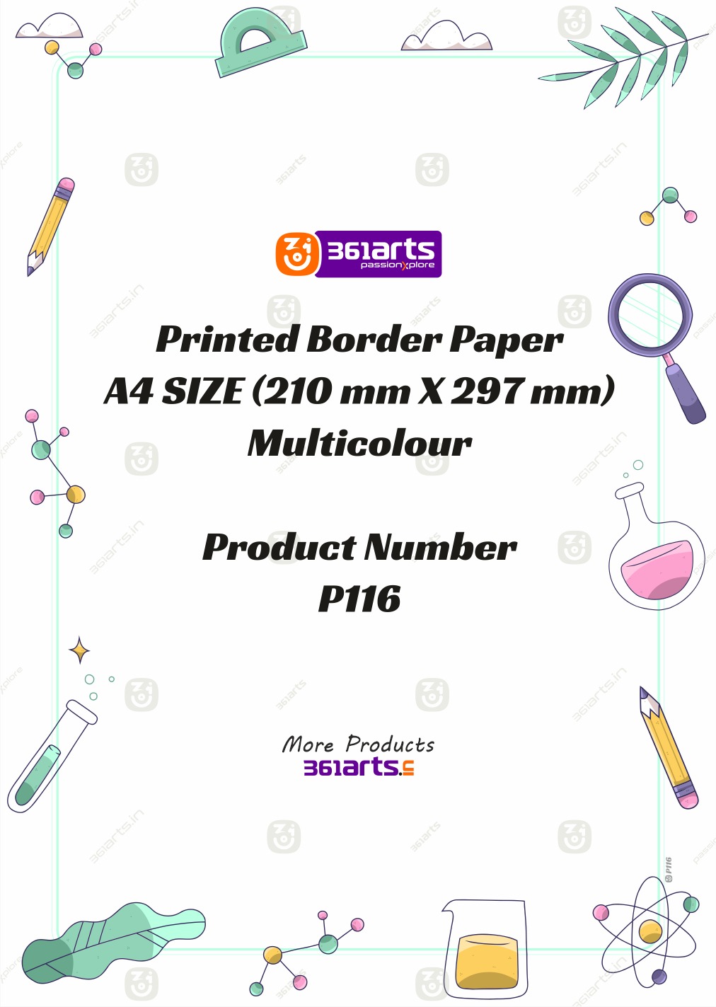 Printed Border Paper P116